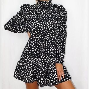 Dalmatian Print Dress